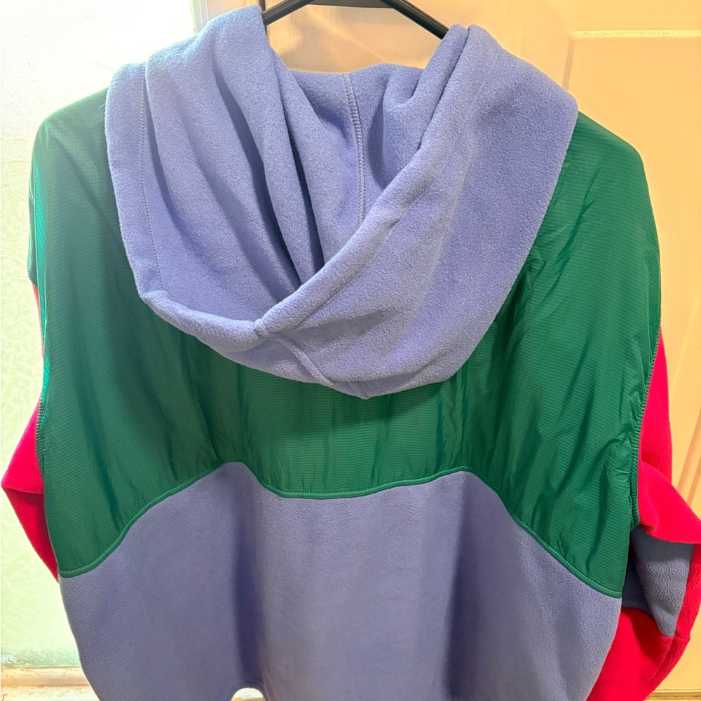 Patagonia Green and Purple Zip-Up Microdini Hoody Jacket - Picture 3 of 3